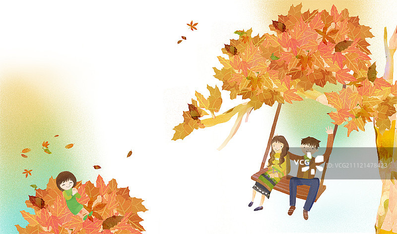 秋季插画图片素材