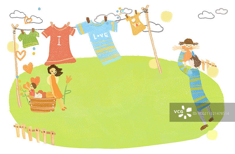 家庭插图图片素材