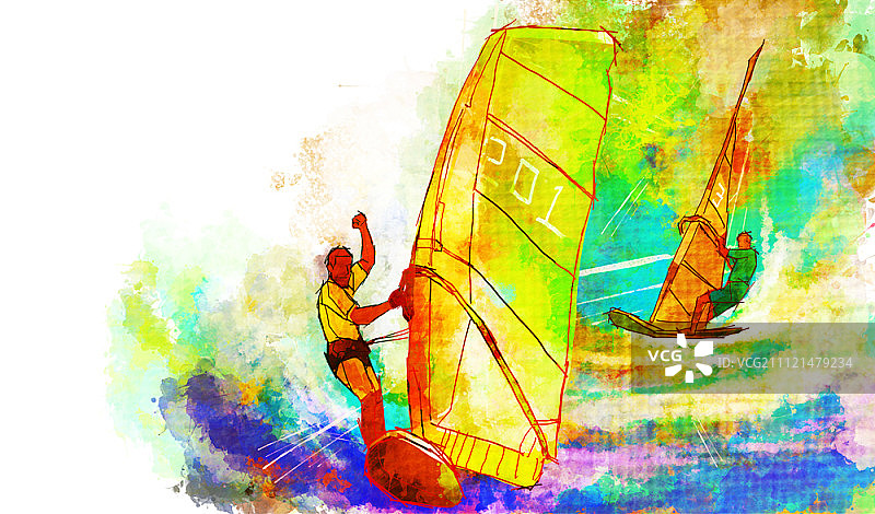 运动插画图片素材