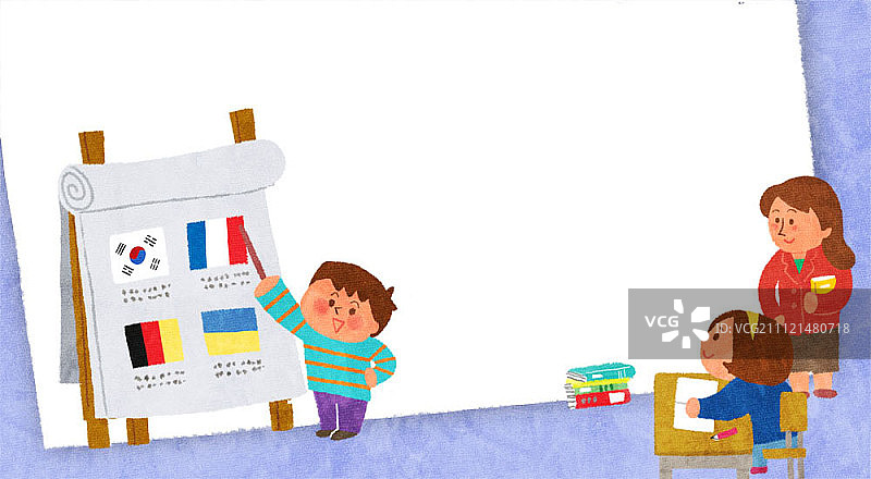 儿童教育插画图片素材