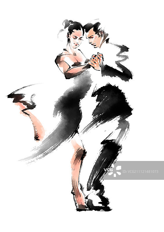 水墨画插图图片素材