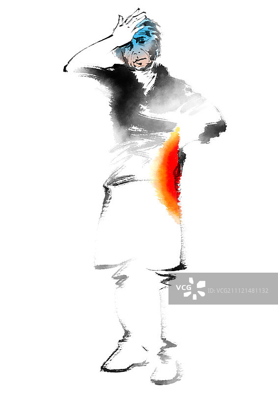 水墨画插图图片素材