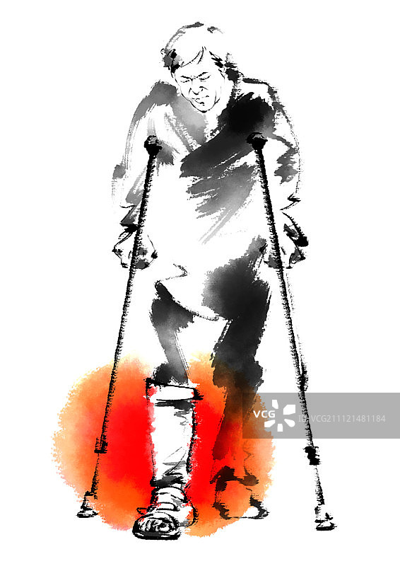 水墨画插图图片素材