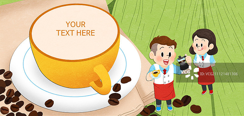 文本占位符插画图片素材