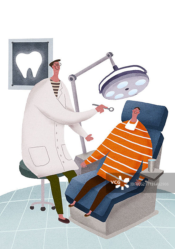 体检插画图片素材