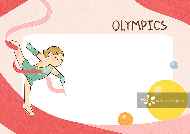 奥林匹克运动项目边框插画图片素材