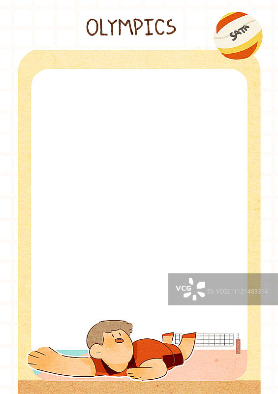 奥林匹克运动项目边框插画图片素材