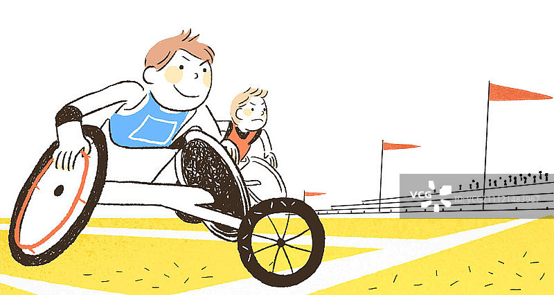 残疾人奥林匹克运动会插画图片素材