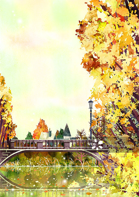 水彩画图片素材