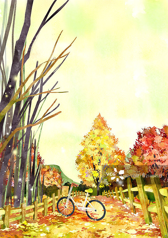 水彩画图片素材