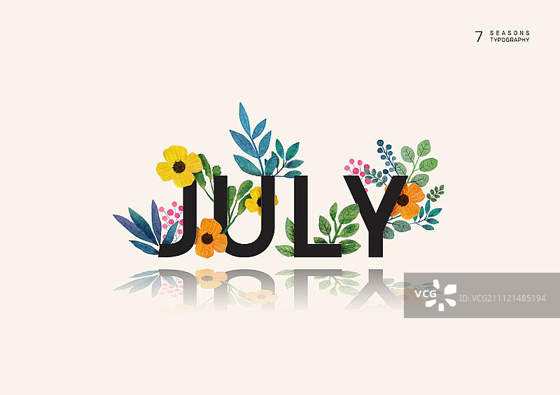 四季插画图片素材