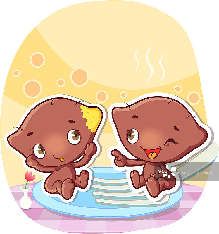 红薯卡通人物图片素材