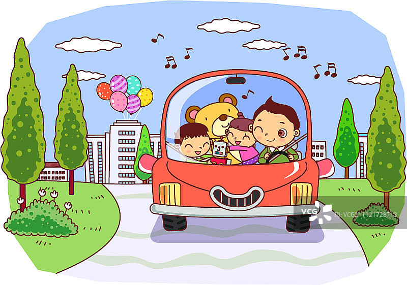 野餐的家庭图片素材