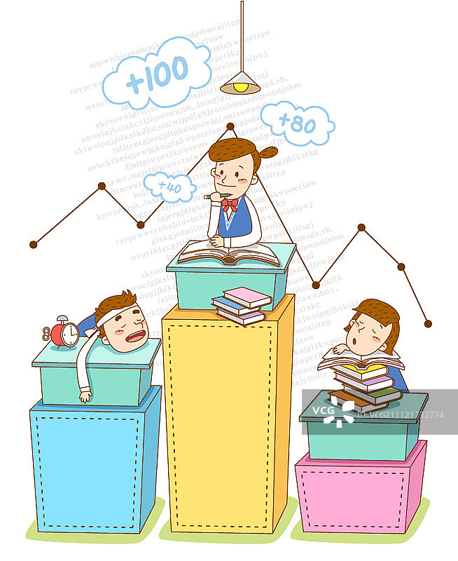 学生校园生活插画图片素材