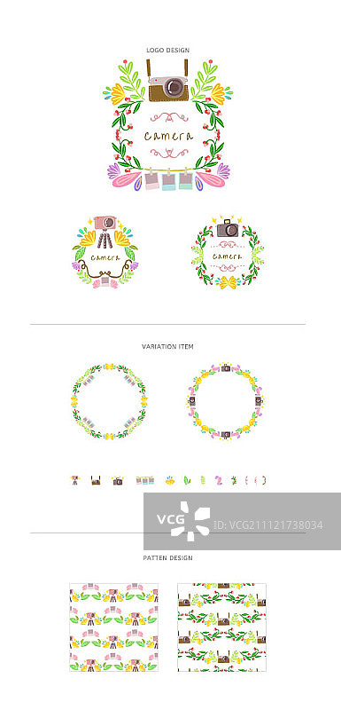 标签和装饰品设计图片素材