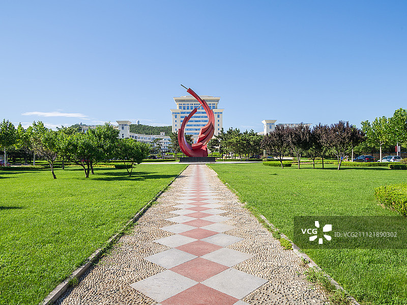 山东大学（威海分校）校园景观图片素材