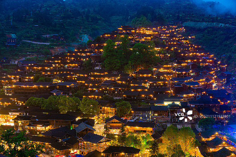 贵州西江千户苗寨图片素材