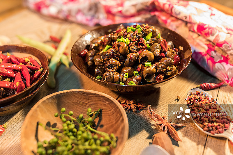 炒田螺图片素材