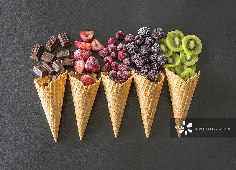 水果蛋筒展示图片素材