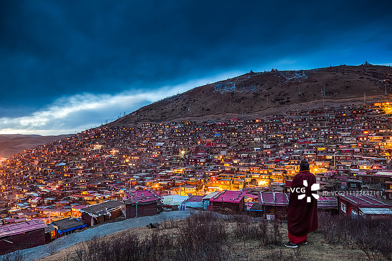 色达佛学院图片素材