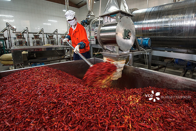 辣椒加工厂图片素材