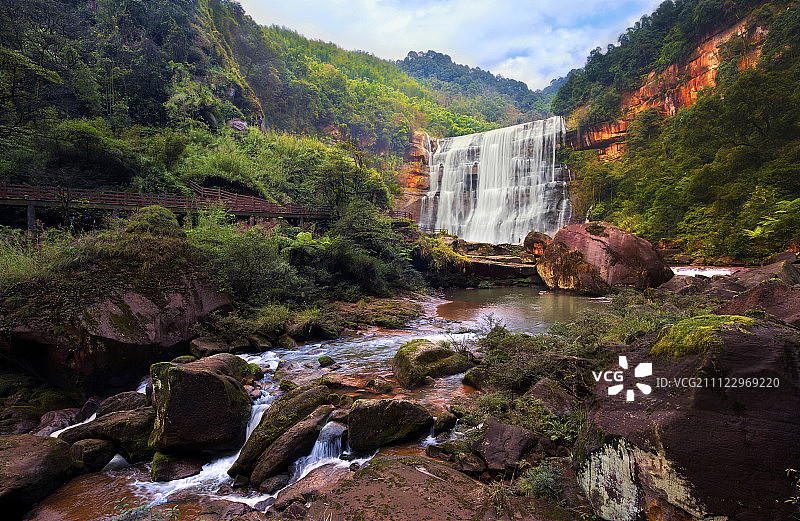 赤水大瀑布图片素材