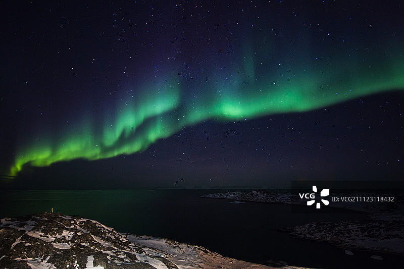 格陵兰壮美北极光图片素材