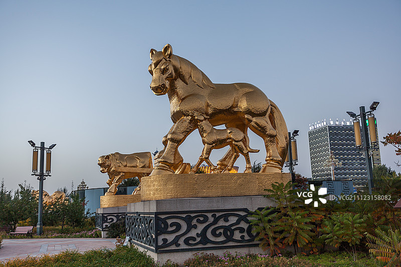 蒙古象棋广场图片素材