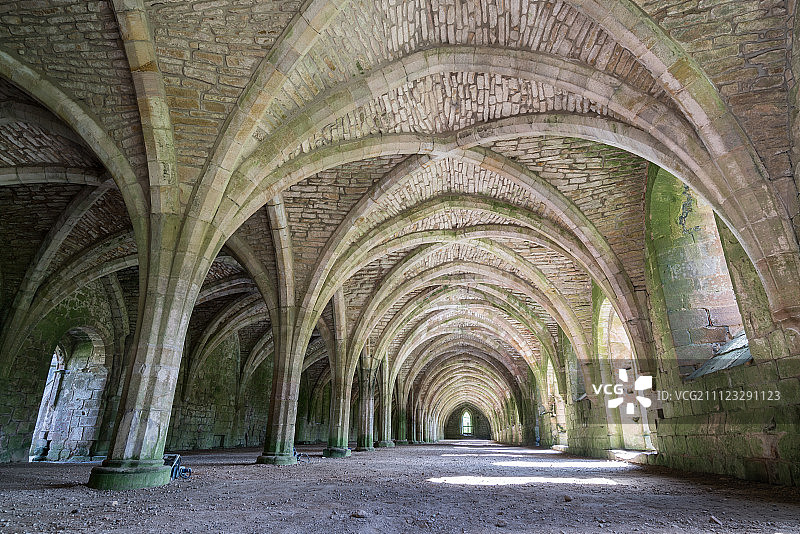 Fountain's Abbey, Yorkshire,UK图片素材