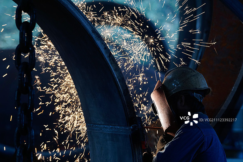 焊接工人图片素材