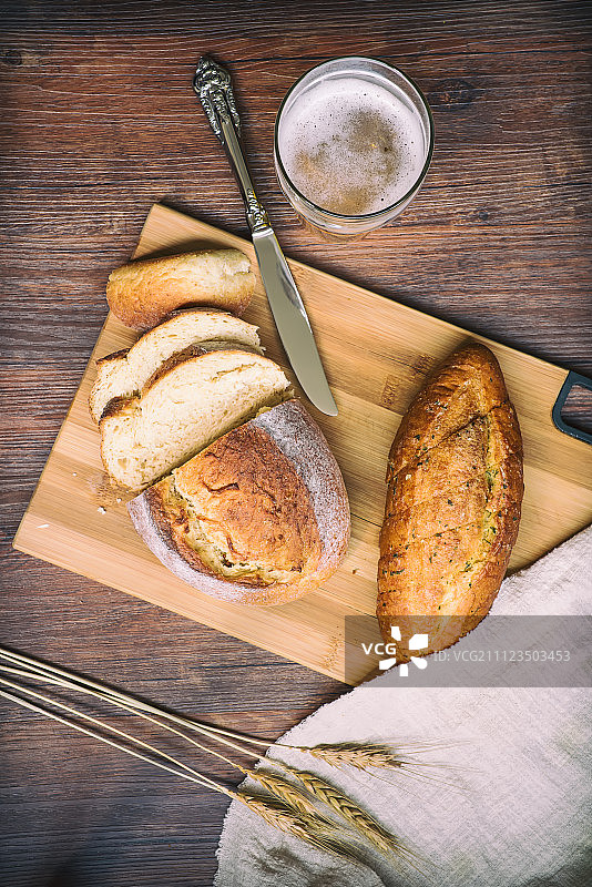 啤酒面包图片素材