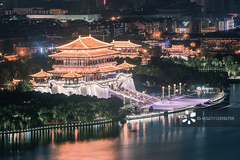 大唐芙蓉园紫云楼图片素材