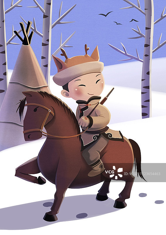 01鄂伦春图片素材