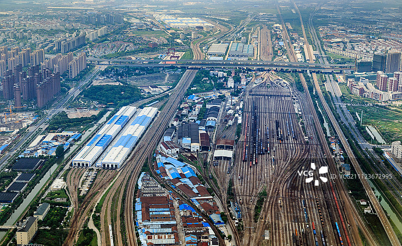 铁路编组站图片素材