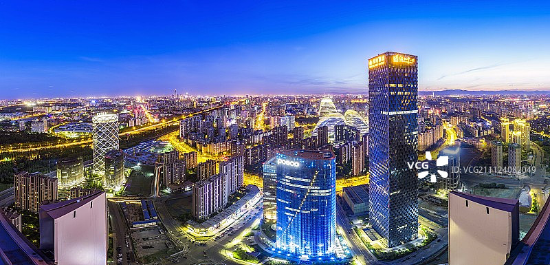 望京全景图片素材