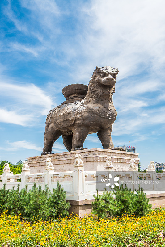 沧州铁狮子图片素材