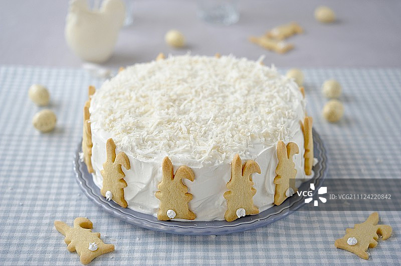 椰子复活节蛋糕图片素材