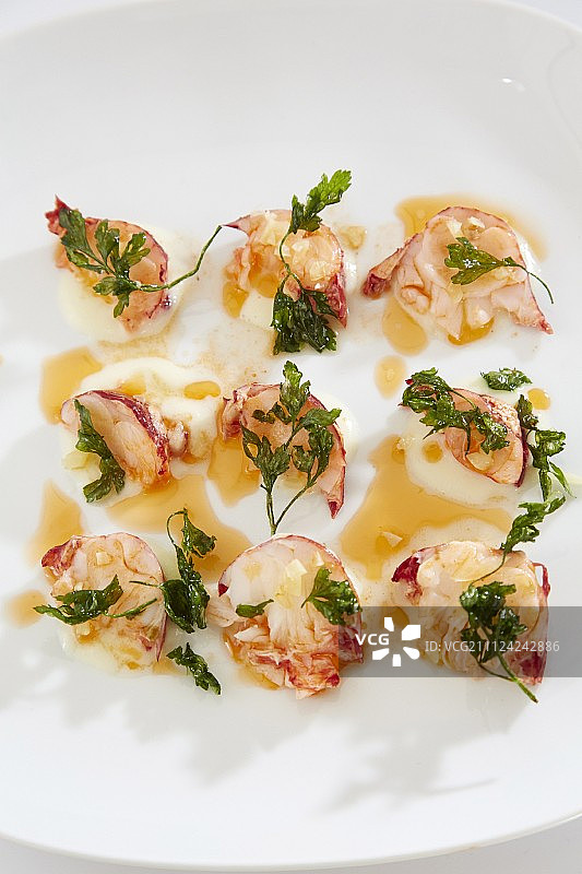 炸欧芹龙虾尾图片素材