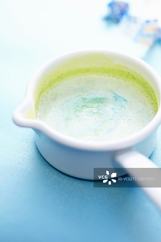 绿薄荷奶油冻图片素材