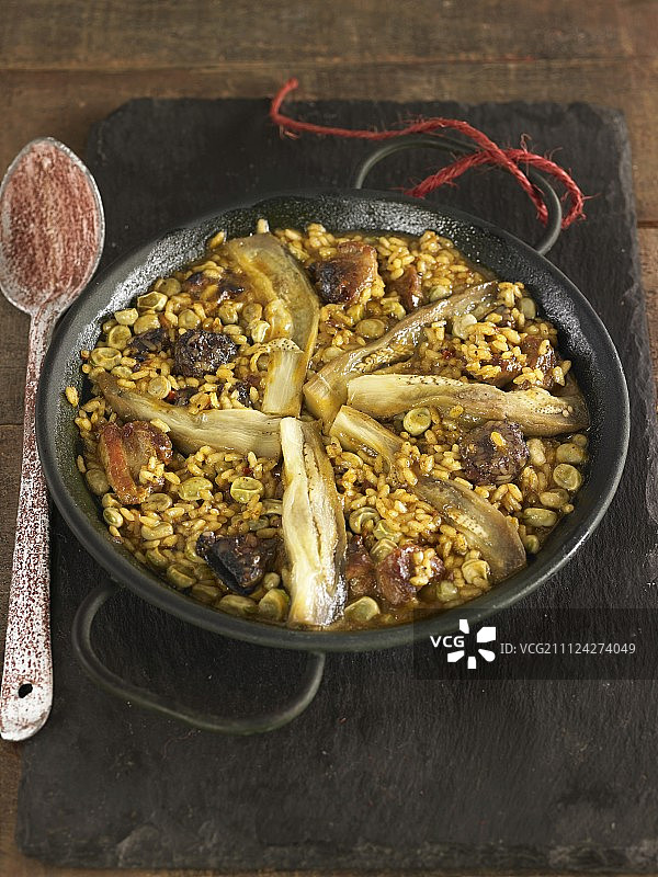 西班牙海鲜饭图片素材