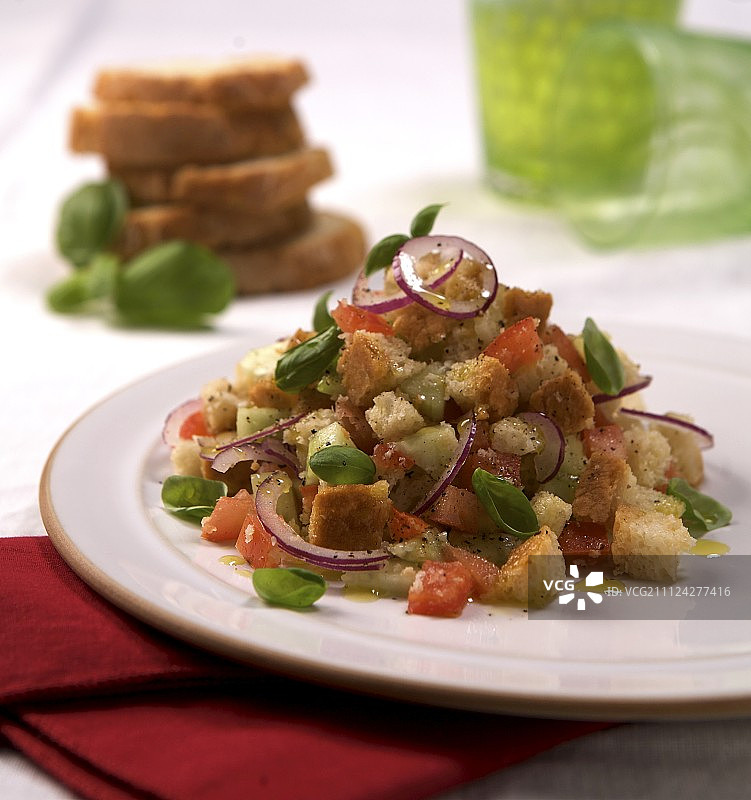 托斯卡纳面包沙拉图片素材