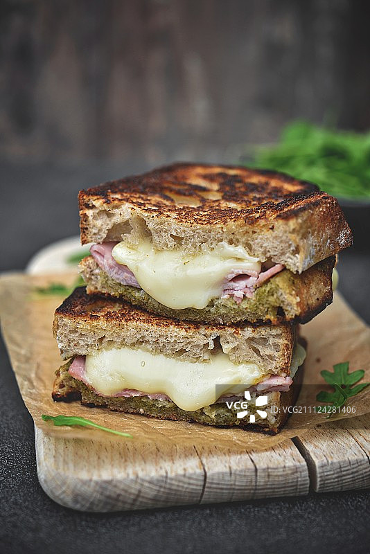 美味烤三明治图片素材