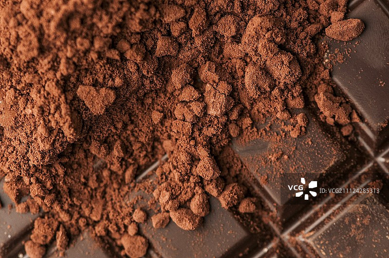 巧克力可可粉方块图片素材