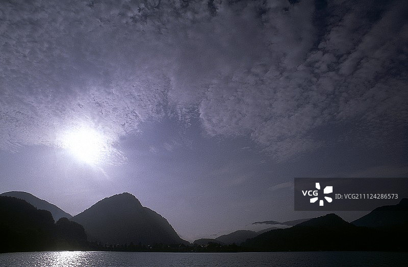 奥地利萨尔茨卡默古特富施尔湖景色图片素材