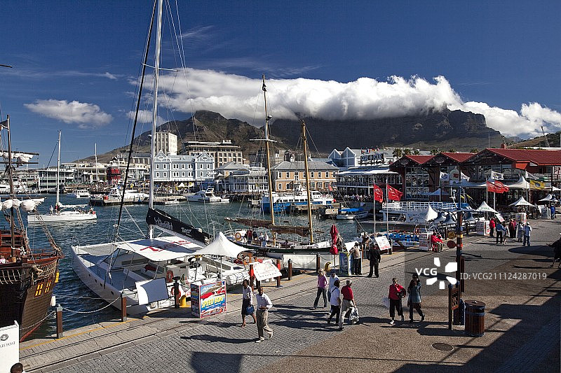 南非开普敦维多利亚阿尔弗雷德码头购物街景图片素材