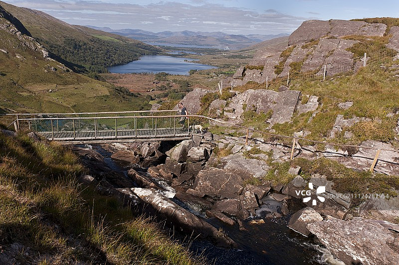 英国爱尔兰贝拉半岛山脉湖泊景观图片素材