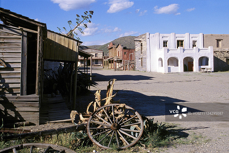 西班牙阿尔梅里亚锡耶拉阿尔哈米拉房屋景观图片素材