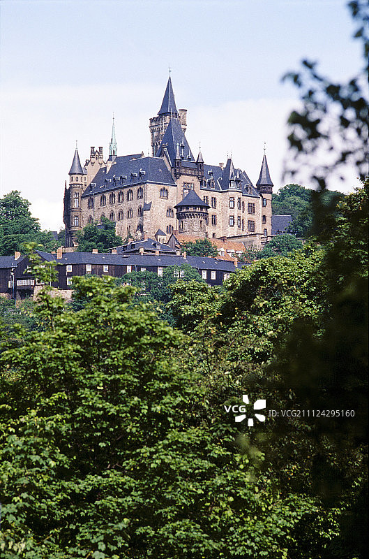 韦尼格罗德城堡，德国韦尼格罗德图片素材