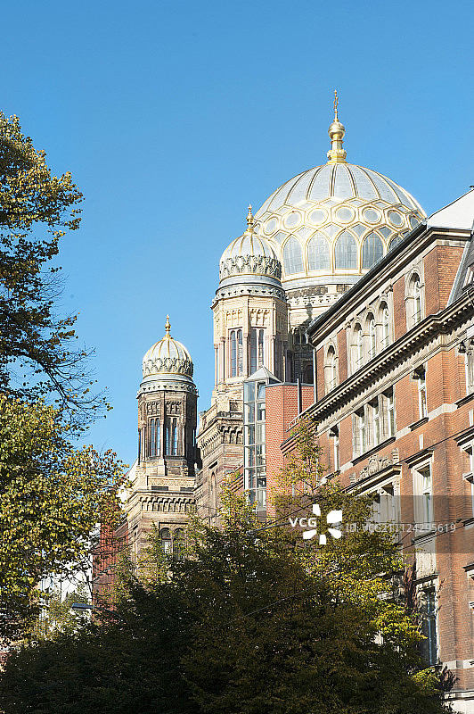 德国柏林奥拉宁堡大街新犹太会堂景观图片素材