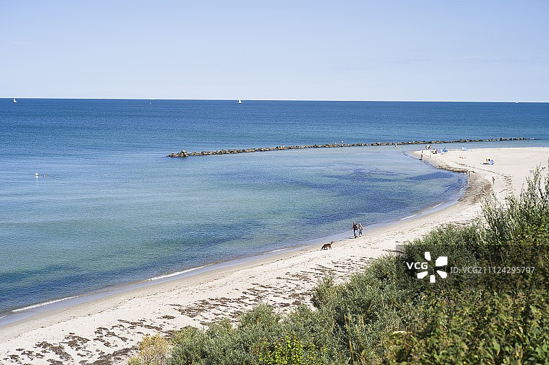 从波罗的海阿伦斯霍普附近的霍恩乌弗看到的景色图片素材